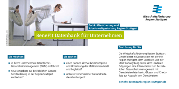 BeneFit Datenbank für Unternehmen der Region Stuttgart