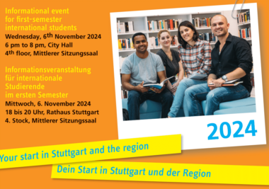 Your start in Stuttgart and the region/Dein Start in Stuttgart und der Region