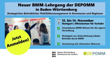 Lehrgang „Strategisches Betriebliches Mobilitätsmanagement in Kommunen und Regionen“