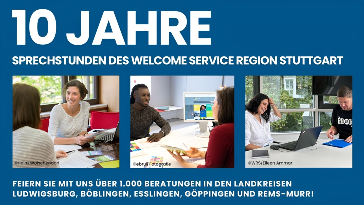 10 Jahre Sprechstunden des Welcome Service Region Stuttgart