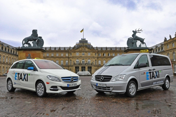 Elektro-Taxis kommen auf Stuttgarts Straßen