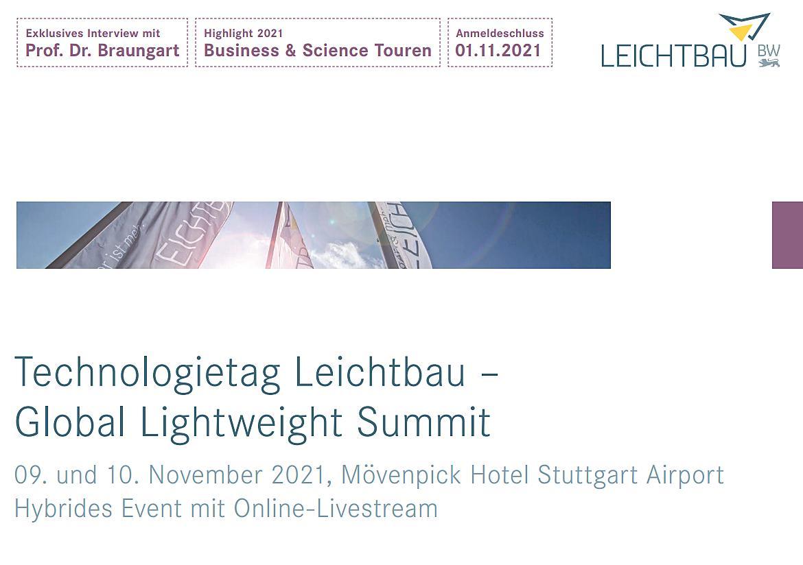 Technologietag Leichtbau – Global Lightweight Summit