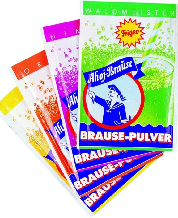 Seit über 80 Jahren stellt Deutschlands erster und einziger  Brausepulver-Hersteller Frigeo aus Remshalden, die unvergleichliche Ahoj-Brause her