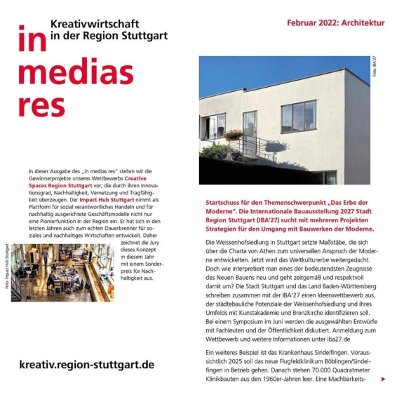 Architektur – neue Ausgabe von “in medias res” erschienen